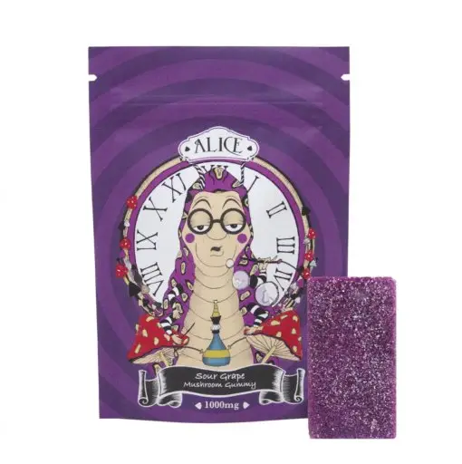 Alice Mushroom Gummy – Sour Grape (1000mg) For Sale In Europe Online